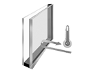 Verre de sécurité  trempé thermiquement